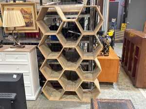 Koala Living hexagonal bookcase