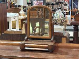 Victorian mahogany vanity mirror
