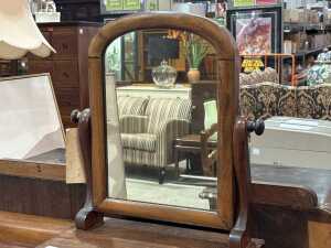 Victorian mahogany vanity mirror - 2