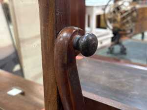 Victorian mahogany vanity mirror - 4