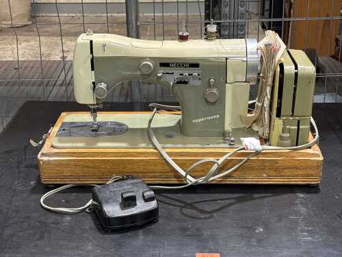 Mid century Necchi Supernova sewing machine