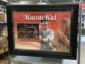 Framed Karate Kid memorabilia collage