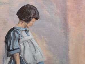 Christine Cafarella-Pearce (1952- ), I'm Sorry, 1990. Oil painting on board - 2