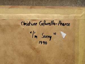 Christine Cafarella-Pearce (1952- ), I'm Sorry, 1990. Oil painting on board - 4