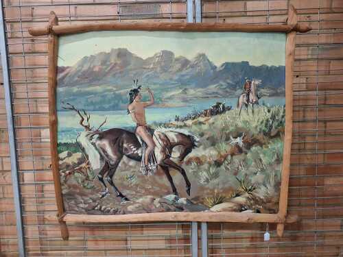 Missen, The Toll. Mid-century oil painting on board