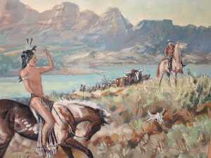 Missen, The Toll. Mid-century oil painting on board - 3