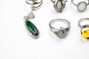 Collection of jewellery in sterling silver - 4
