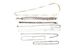 Collection of jewellery in sterling silver