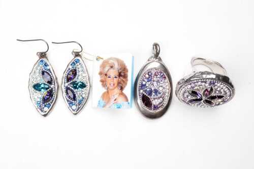Collection of Orit Schatzman jewellery in sterling silver
