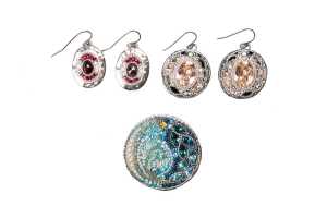 Collection of Orit Schatzman jewellery in sterling silver