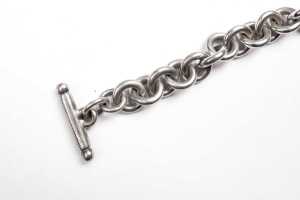 A bracelet and necklace in sterling silver - 5