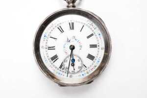 Two antique silver pocket watches - 2