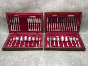 Oneida 'Seneca' silverplate boxed cutlery setting