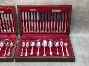 Oneida 'Seneca' silverplate boxed cutlery setting - 2
