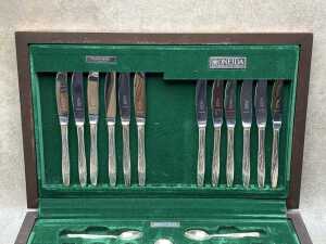 Rodd 'Stardust' silver plated cutlery setting for six - 3