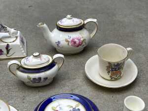 Miniature porcelain, including Spode and Coalport - 3