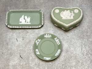 Wedgwood Jasperware porcelain, including blue, green and mauve - 3