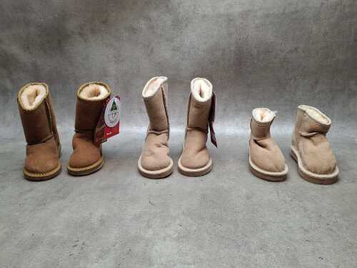 Three NEW Jumbo UGG Boots size 6-7 (baby)