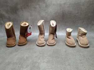 Three NEW Jumbo UGG Boots size 6-7 (baby)