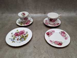 Eight English porcelain trios, including Royal Doulton - 2