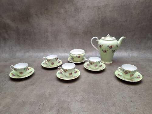 Aynsley porcelain coffee setting for four