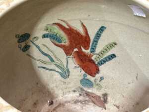 Chinese ceramic jardiniere with gilt decoration - 3