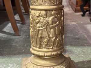 Gilt composition figure of a classical maiden - 5