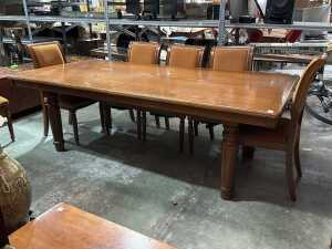 Jarrah nine-piece dining suite - 4
