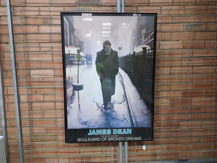 After Helwein, Boulevard of Broken Dreams: James Dean framed poster print