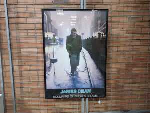 After Helwein, Boulevard of Broken Dreams: James Dean framed poster print