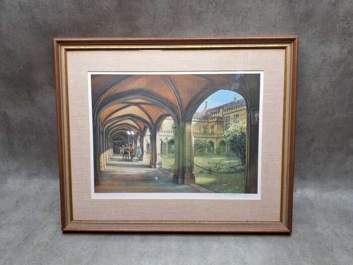 After Kenneth Jack, The Quadrangle, Melbourne University. Print on paper