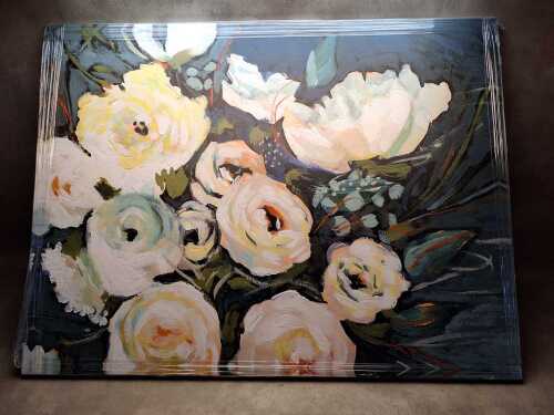 Artist unknown, Flower Power. Print on canvas