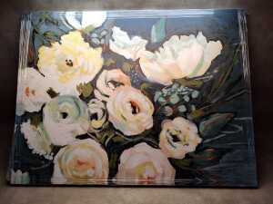 Artist unknown, Flower Power. Print on canvas
