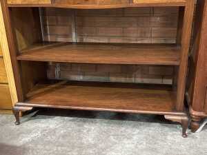 Walnut veneer dumb waiter - 4