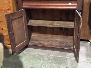 Victorian cedar glazed bookcase - 5