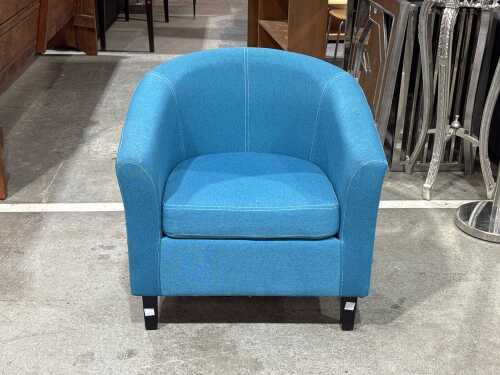 Blue tub chair