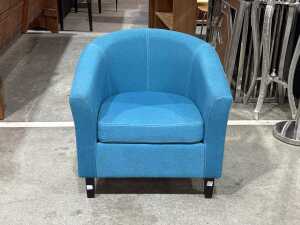 Blue tub chair