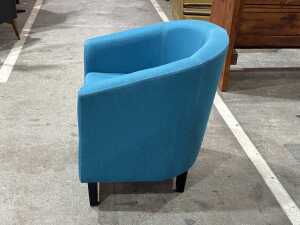 Blue tub chair - 2