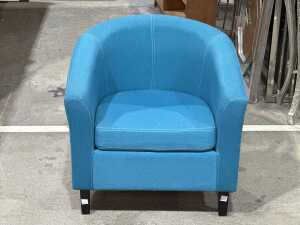 Blue tub chair - 3