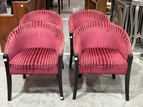 Set of four Otago Furniture upholstered tub chairs