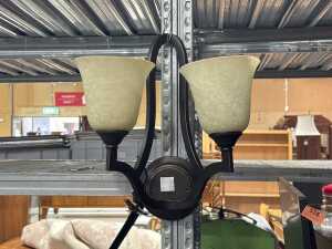 Traditional style two-light wall sconce