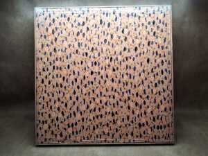 Artist unknown, Multi Spot. Print on canvas with acrylic paint embellishments
