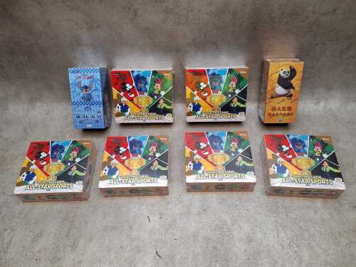 Card.Fun Asian collector trading cards, including All-Star Sports and Lilo and Stitch