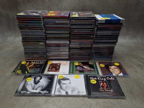 Jazz CDs, including Miles Davis, Bill Evans, Quincy Jones