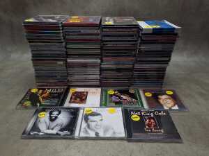 Jazz CDs, including Miles Davis, Bill Evans, Quincy Jones