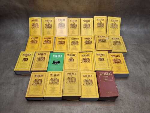 John Wisden Cricketers' Almanac from the 80s and 90s
