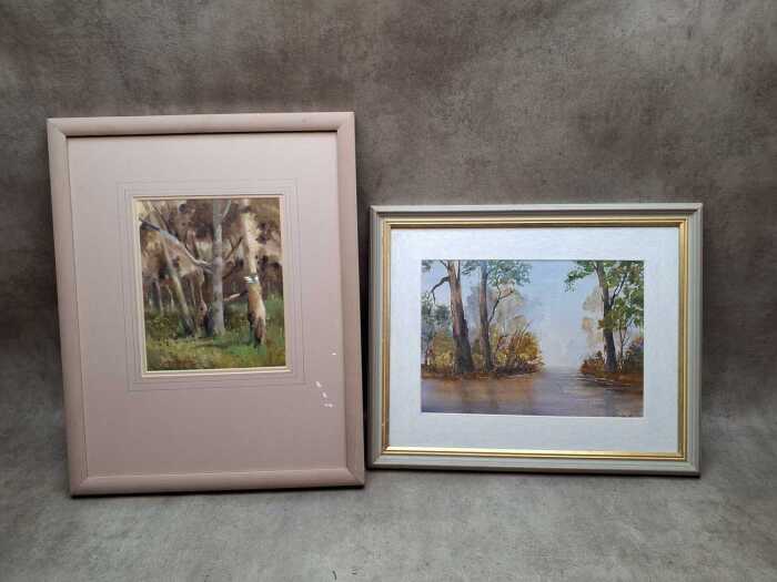 Two original Australian paintings, including Pat Sands and Colin S. Waddingham