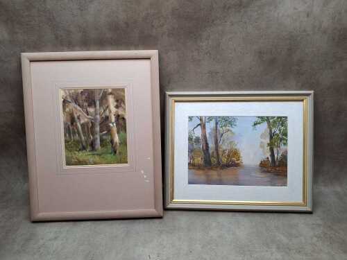 Two original Australian paintings, including Pat Sands and Colin S. Waddingham