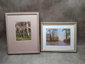 Two original Australian paintings, including Pat Sands and Colin S. Waddingham