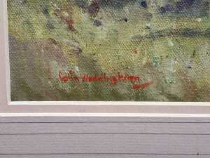 Two original Australian paintings, including Pat Sands and Colin S. Waddingham - 4